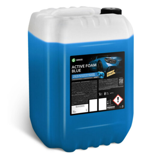 Active foam BLUE 22 kg (ALBASTRA ) - Spumă activă concentrată, destinată spălării, fără contact, a autovehiculelor și a camioanelor; pretabila spălătoriilor de tip self service