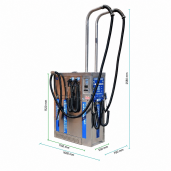 Aspirator dublu cu curatare manuala a filtrului