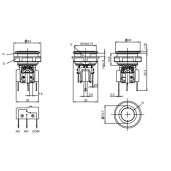 Buton antivandalism inox cu led