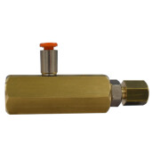 Bypass 2 orificii oarbe M3x0.5 intrare 1/8 mama cu furtun